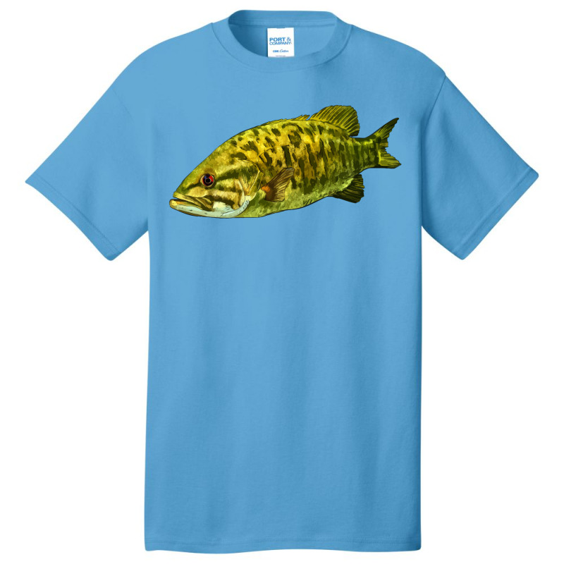 Smalmouth Bass Fish Illustrations Basic T-shirt | Artistshot