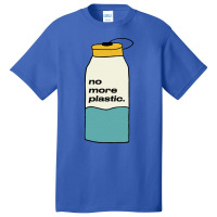 No More Plastic Green Basic T-shirt | Artistshot