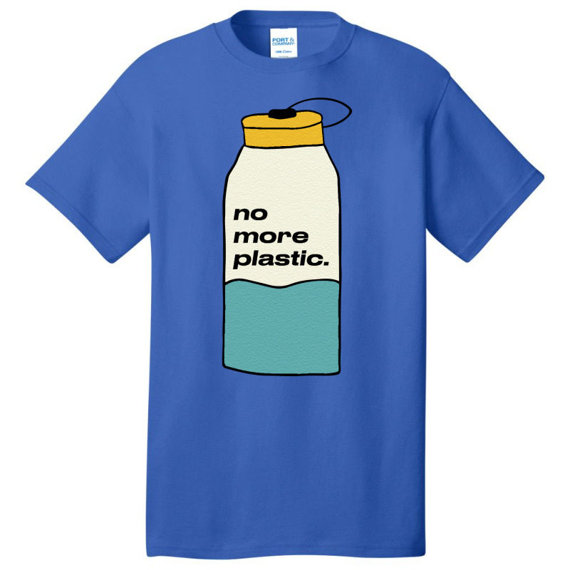 No More Plastic Green Basic T-shirt | Artistshot