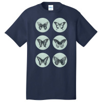 Vintage Butterflies Mega Sticker Pack Blue Retro S Basic T-shirt | Artistshot