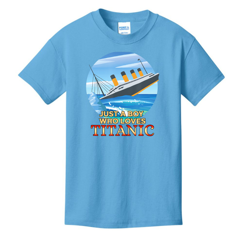 Just A Boy Who Loves Titanic Memorabilia Merchandi Basic Youth T-shirt | Artistshot