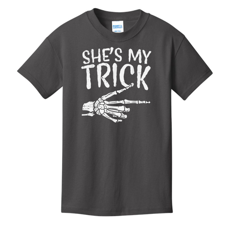 Mens Shes My Trick Matching Couple Halloween Costu Basic Youth T-shirt | Artistshot