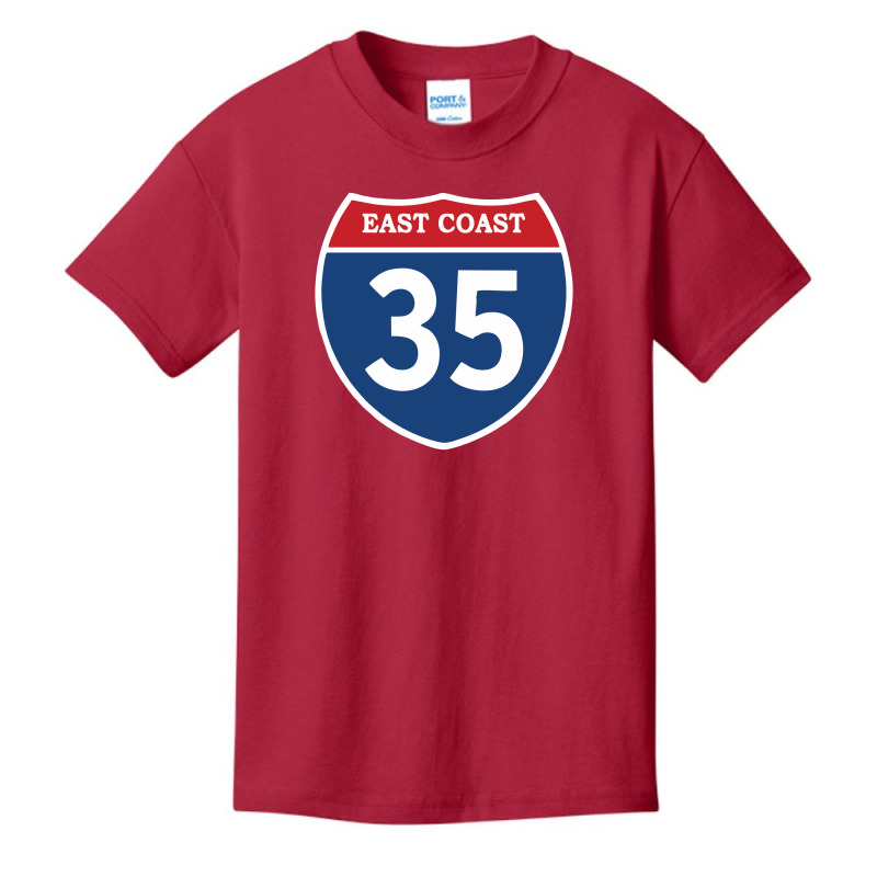 Highway 35 East Coast Basic Youth T-shirt by parentseka | Artistshot