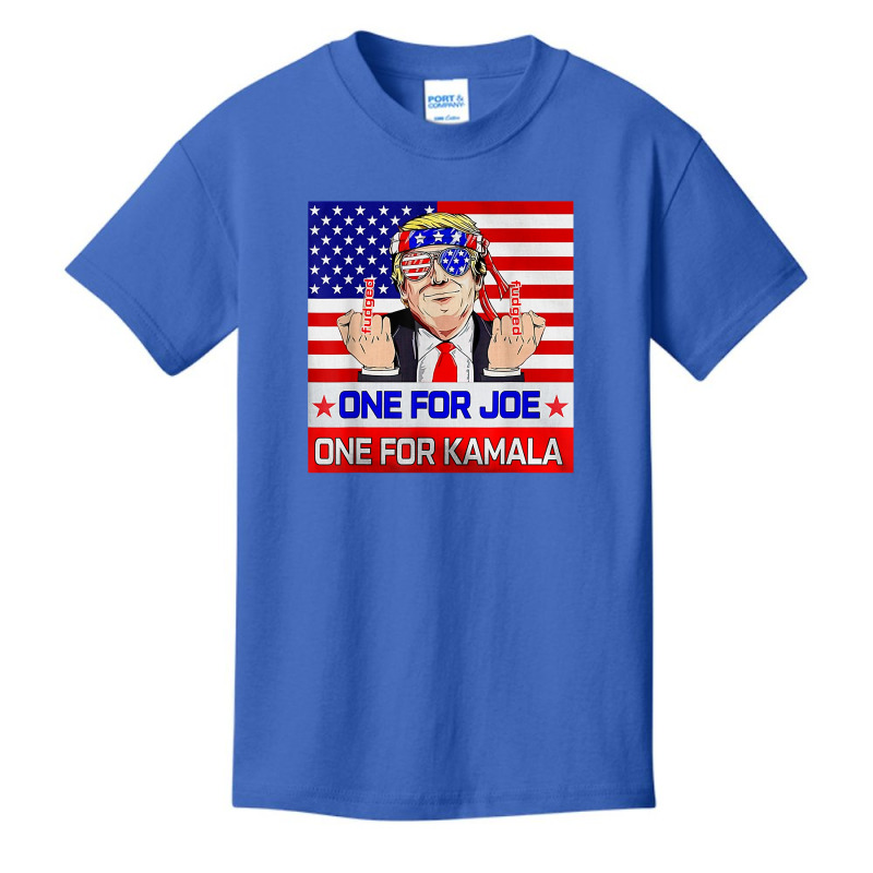 One For Joe One For Kamala Trump American Flag T S Basic Youth T-shirt | Artistshot