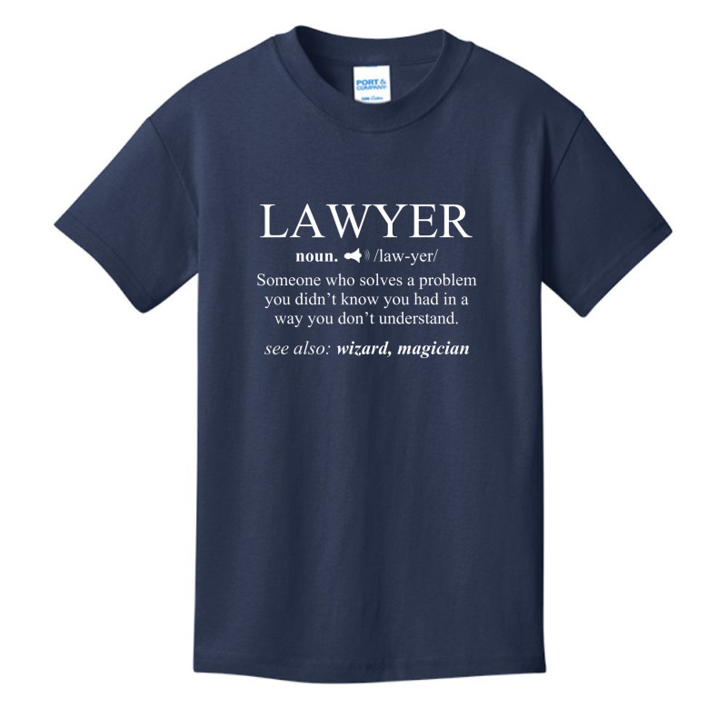 Lawyer Definition T Shirt Funny For Attorney Cool Basic Youth T-shirt by scrabeck | Artistshot