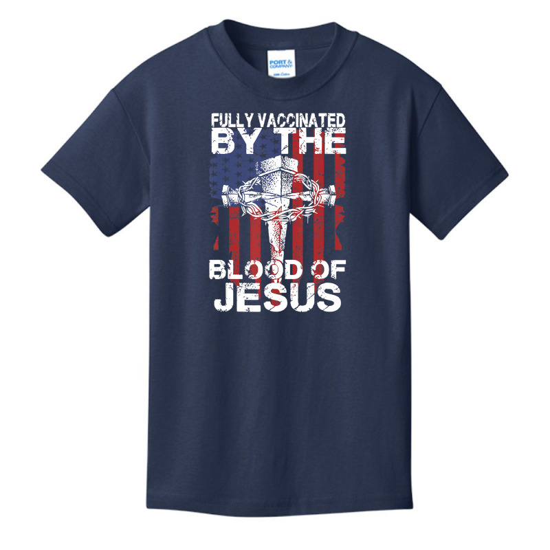 Fully Vaccinated By The Blood Of Jesus For Men, Wo Basic Youth T-shirt by wafaha | Artistshot