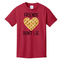 Friends Don't Lie Funny Waffle Heart Love For Best Basic Youth T-shirt | Artistshot