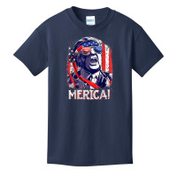 Trump Merica 4th Of July Men Boys Kids Murica T Sh Basic Youth T-shirt | Artistshot