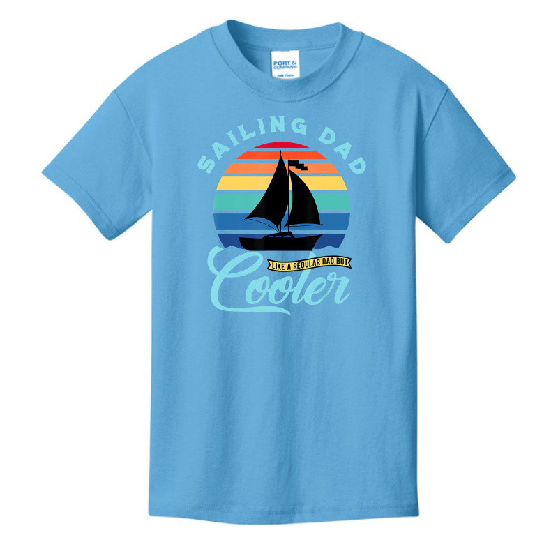 Mens Sailing Dad   Sailboat Sail Boating Captain S Basic Youth T-shirt | Artistshot