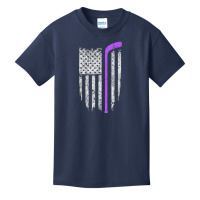 Hockey Fight Cancer American Flag Pullover Hoodie Basic Youth T-shirt | Artistshot