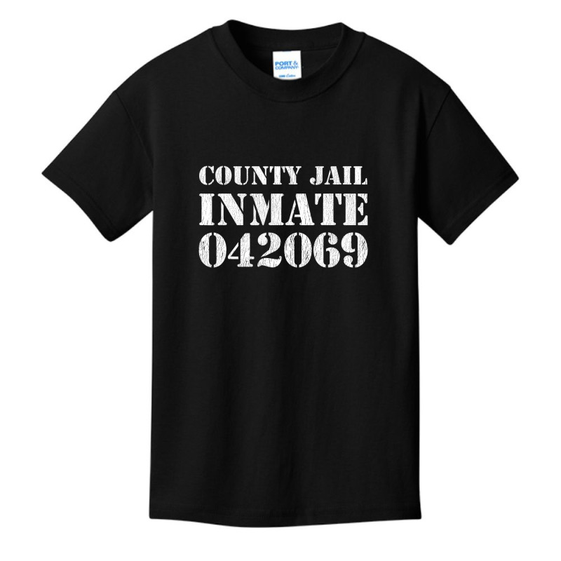 County Jail Inmate Costume Prisoner Outfit Hallowe Basic Youth T-shirt | Artistshot