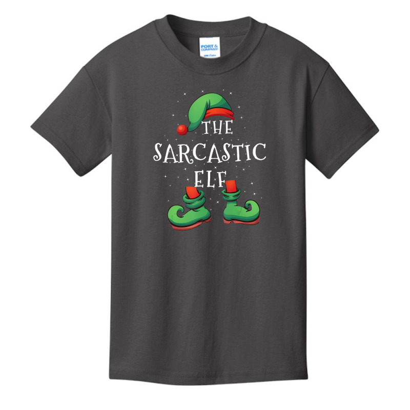 Sarcastic Elf Family Matching Christmas Gift Costu Basic Youth T-shirt | Artistshot