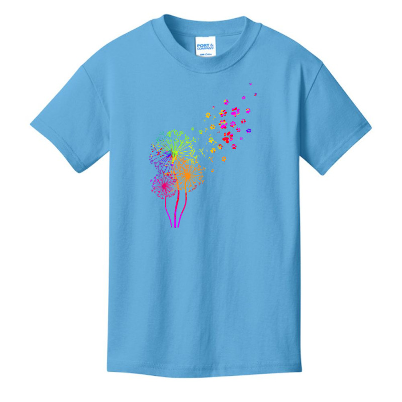 Dandelion Paw Print T Shirt Basic Youth T-shirt by refahnes | Artistshot