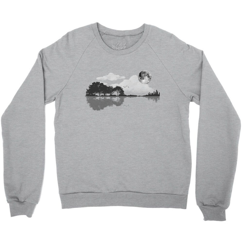 Nature Guitar Crewneck Sweatshirt by Amitabart | Artistshot