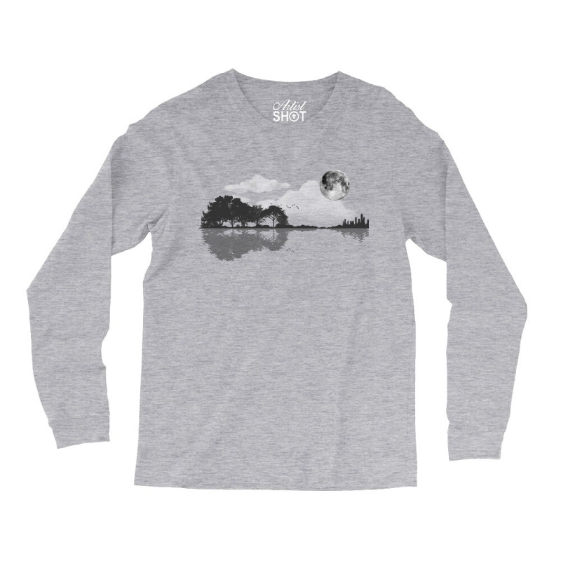 Nature Guitar Long Sleeve Shirts by Amitabart | Artistshot