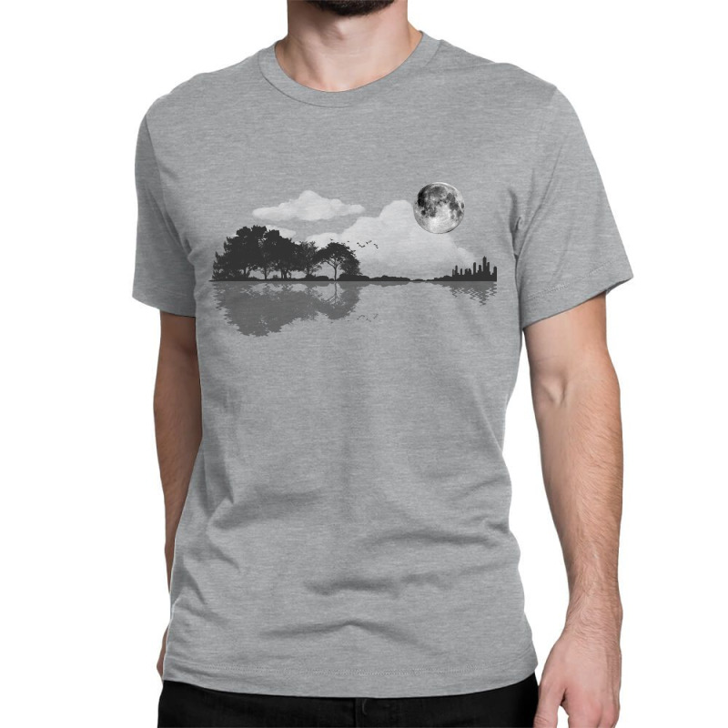 Nature Guitar Classic T-shirt by Amitabart | Artistshot