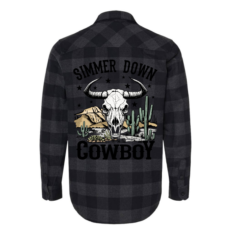 Simmer Down Cowboy Flannel Shirt | Artistshot