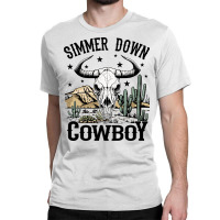 Simmer Down Cowboy Classic T-shirt | Artistshot