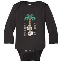 Summer Addict Long Sleeve Baby Bodysuit | Artistshot