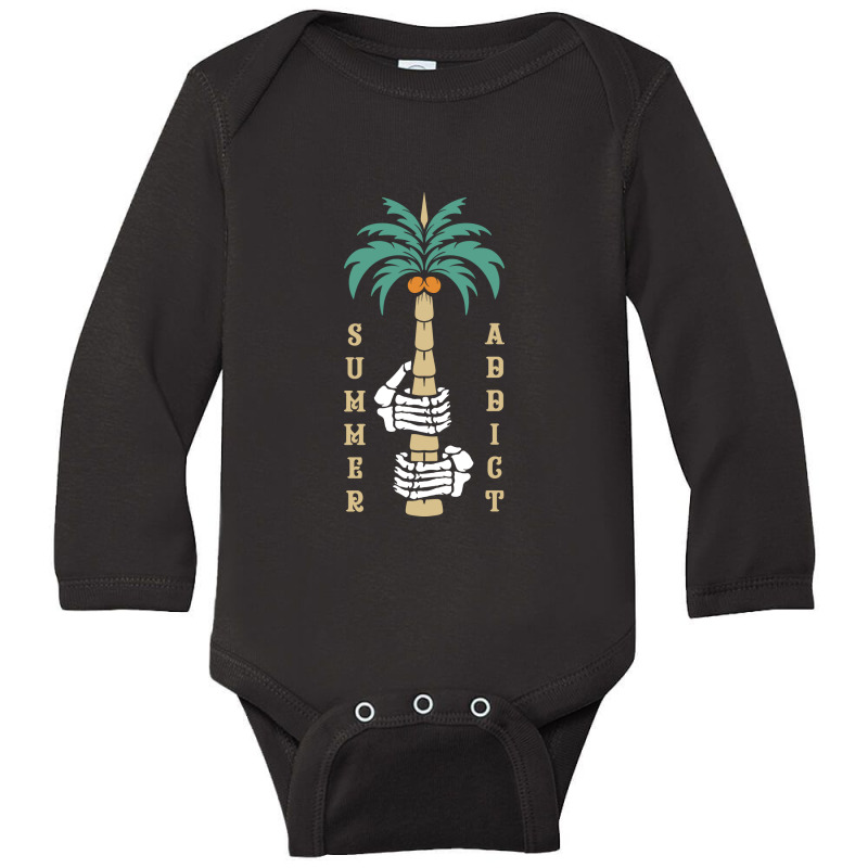 Summer Addict Long Sleeve Baby Bodysuit by Mangustudio | Artistshot