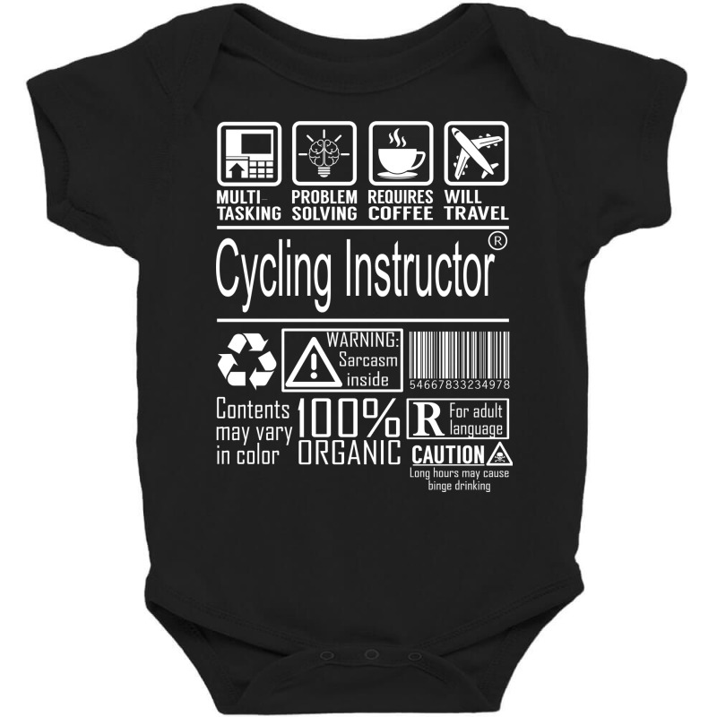 Cycling Instructor Multitasking Baby Bodysuit | Artistshot