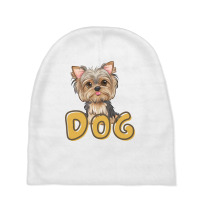 Dog   Retro Line Art Design 11 Baby Beanies | Artistshot