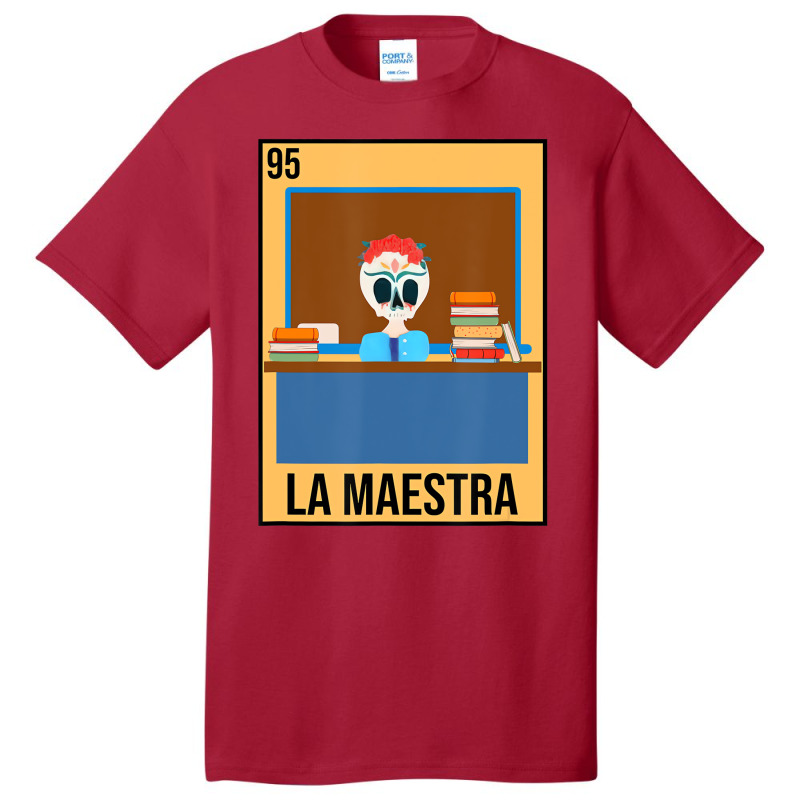 La Maestra Floral Skull Spanish Latina Bilingual T Basic T-shirt by kalieberg | Artistshot