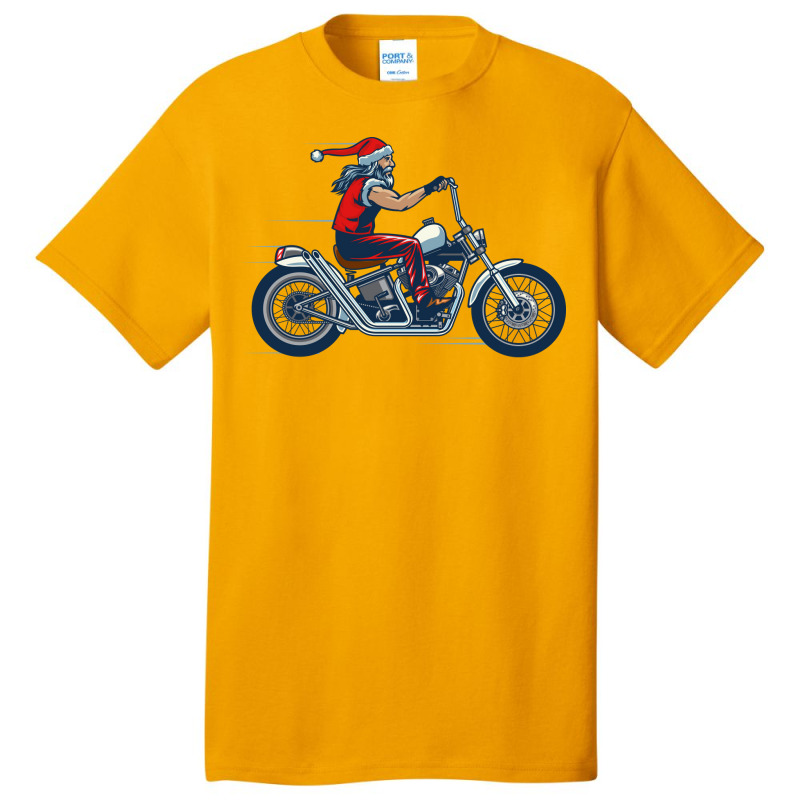 Santa Claus Biker Gift Basic T-shirt | Artistshot