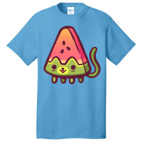 Watermelon Cat Basic T-shirt | Artistshot