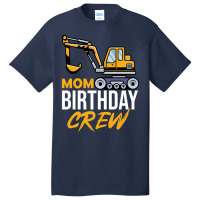 Mom Birthday Crew Construction Birthday Party Gree Basic T-shirt | Artistshot