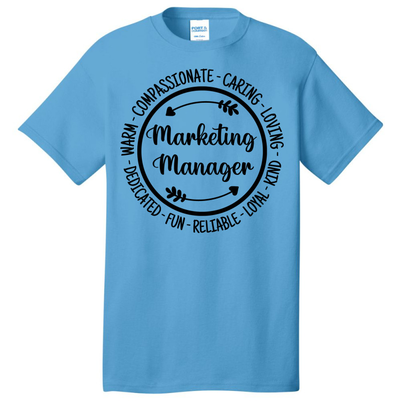 Marketing Manager Sales Management Admin Gift Yell Basic T-shirt by peemotchalwe4 | Artistshot