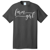 Farm Girl Agriculture Farming Farmer Hipster Basic T-shirt | Artistshot