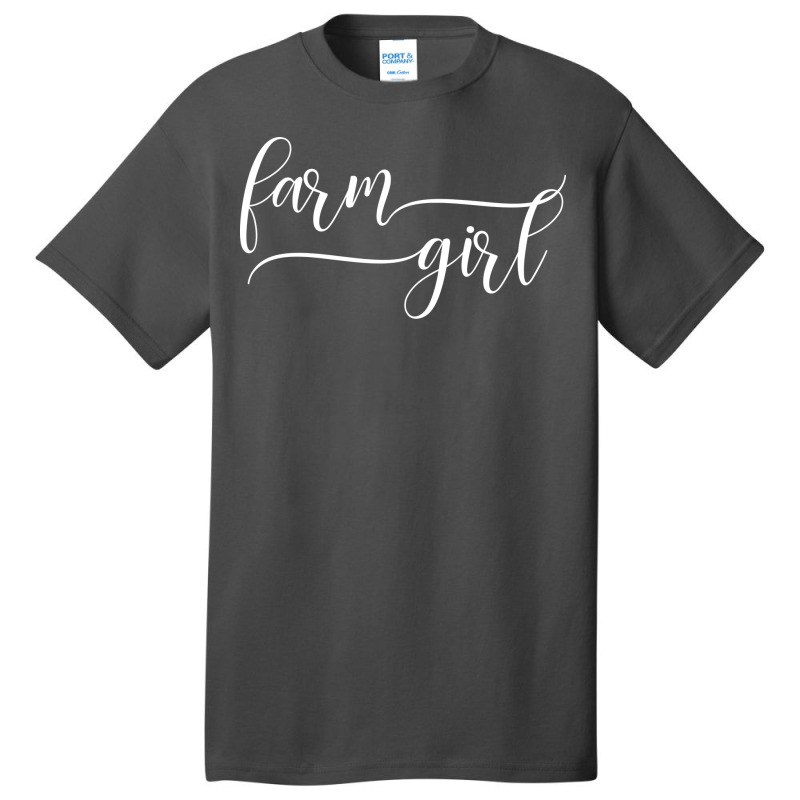 Farm Girl Agriculture Farming Farmer Hipster Basic T-shirt by lodenbuduanf | Artistshot