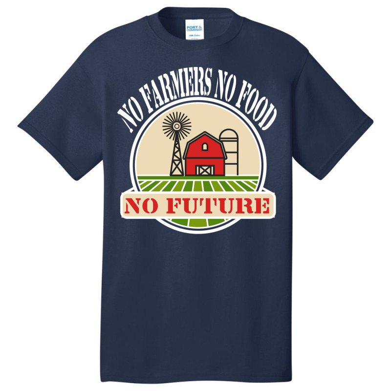 No Farmers Food Future Activist Activism For Gifts Basic T-shirt | Artistshot