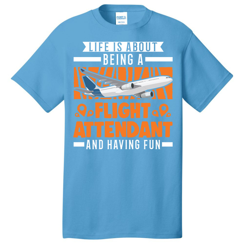 Flight Attendant Stewardess Gift Retro Basic T-shirt | Artistshot