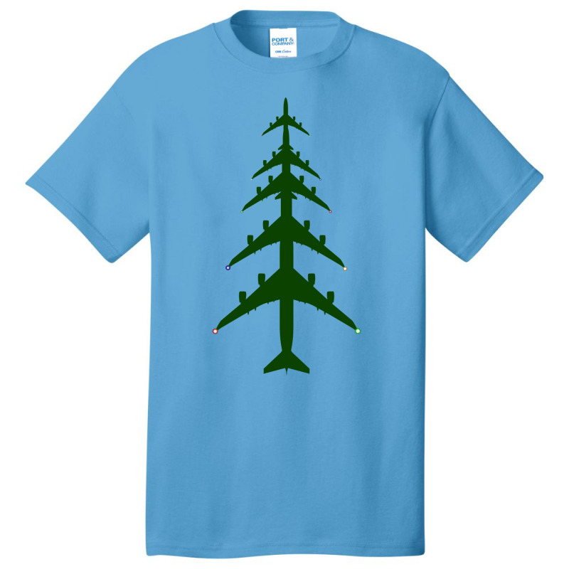 Airliner Airplane Christmas Tree Aviation Holiday Basic T-shirt | Artistshot