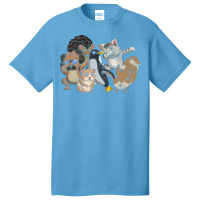 Cat Dog Hedgehog Squirrel Penguin Cute Animals Hip Basic T-shirt | Artistshot