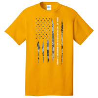 Home Of The Free Because My Grandson Is Brave Blue Basic T-shirt | Artistshot