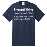 Procrastinating Writer 80s Basic T-shirt | Artistshot