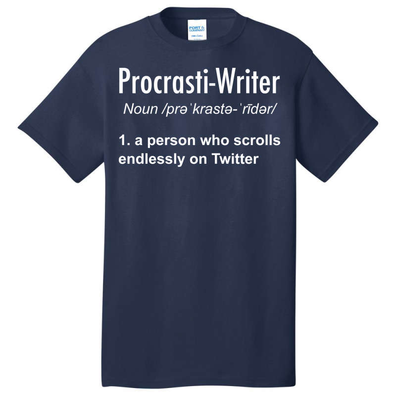 Procrastinating Writer 80s Basic T-shirt by adroidagbuib | Artistshot