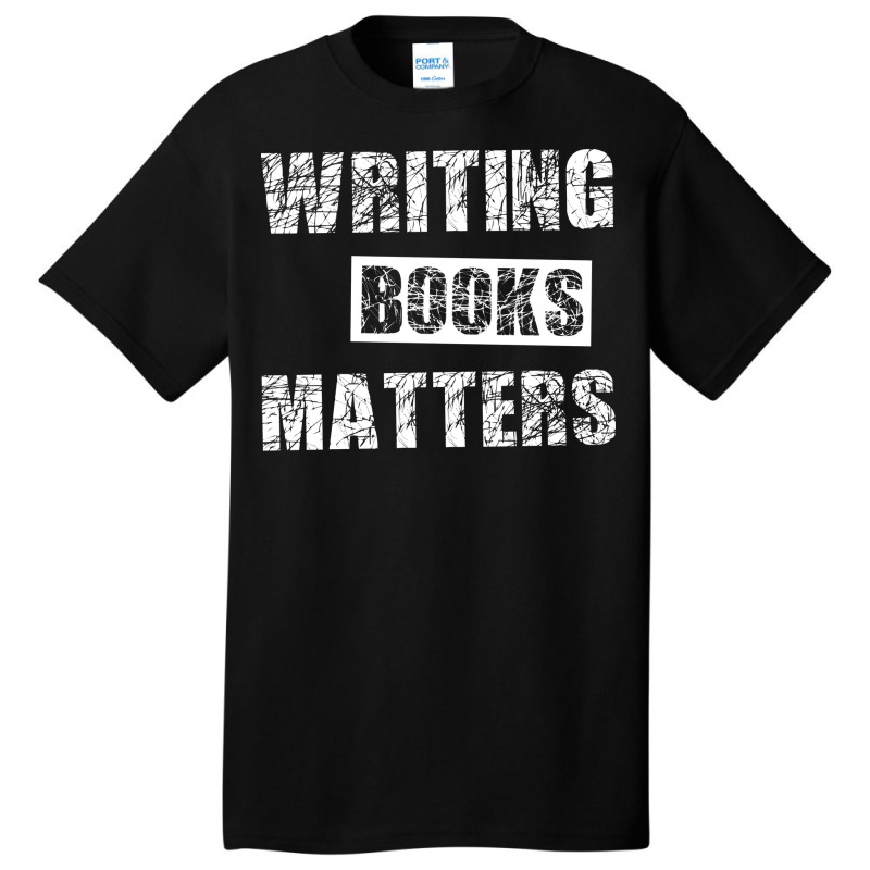 Book Writer Girl Basic T-shirt by rmehavoliow | Artistshot