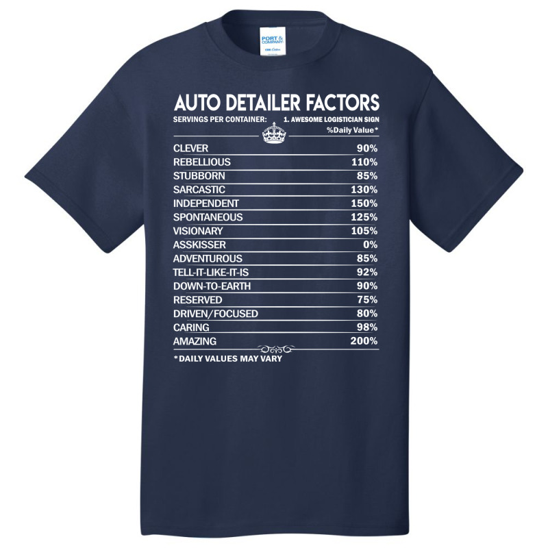 Auto Detailer T  Daily Factors 2 Gift Item Tee Basic T-shirt | Artistshot