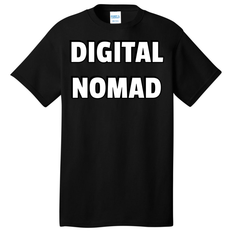 Digital Nomad Girl Basic T-shirt | Artistshot