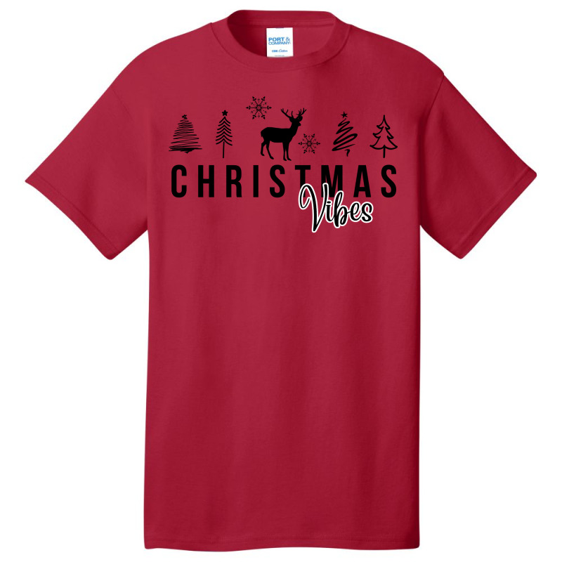 Christmas Vibes Aesthetic Basic T-shirt | Artistshot