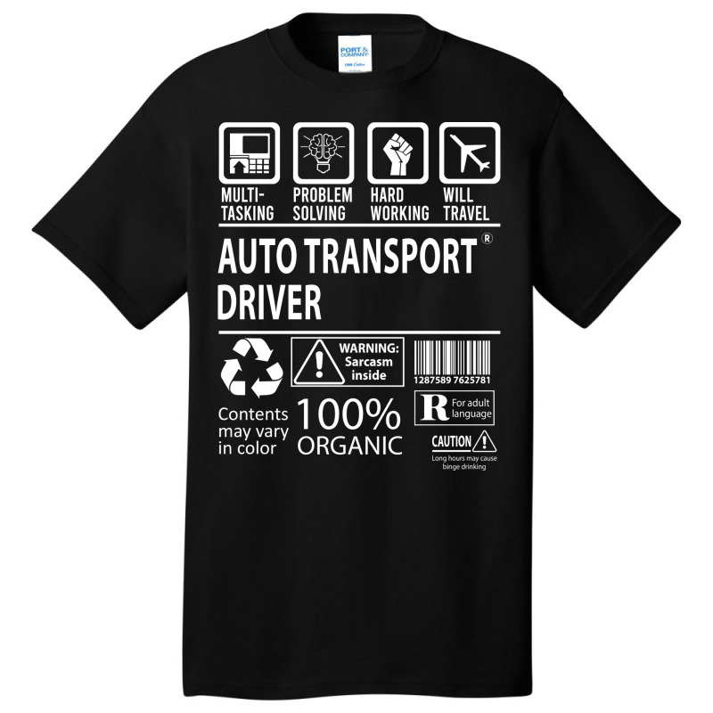 Auto Transport Driver T  Multitasking Certified Jo Basic T-shirt by nocniwignera | Artistshot