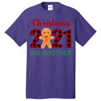 Christmas 2021 Big Brother Gingerbread Matching Fa Basic T-shirt | Artistshot