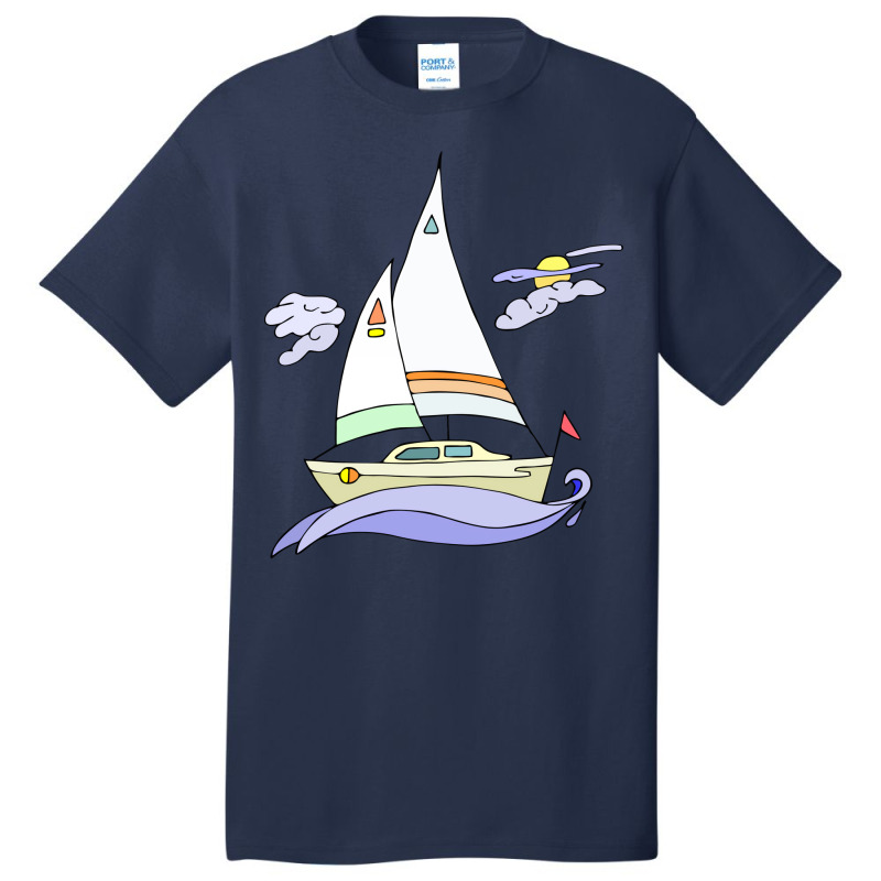 Sailboat Boy Basic T-shirt | Artistshot