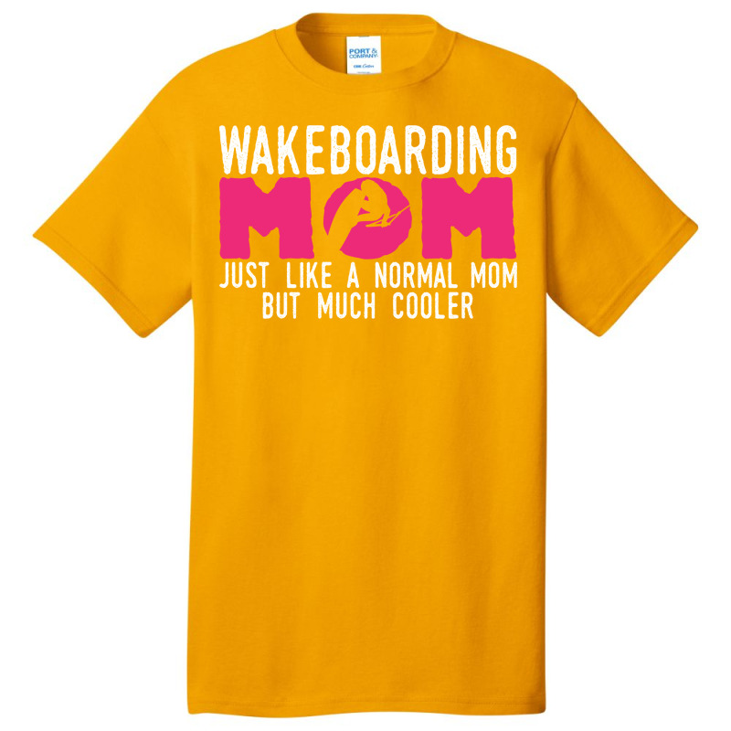 Wakeboarding Mom Joke Wakeboarder Mother Yellow Basic T-shirt | Artistshot