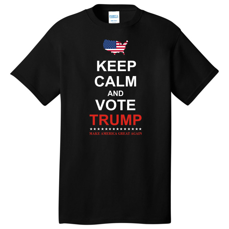 Keep Calm And Vote Trump For President Election 20 Basic T-shirt | Artistshot