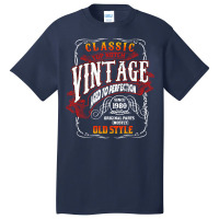 Vintage Birthday 1980 Aged To Perfection 1980 Birt Basic T-shirt | Artistshot